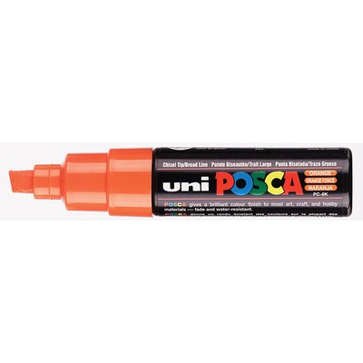Paintmarker Uni POSCA PC8K breed schuin donker oranje