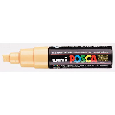Paintmarker Uni POSCA PC8K breed schuin zalmroze