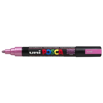 Paintmarker Uni POSCA PC5M medium metallic roze