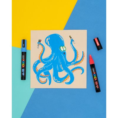 Paintmarker Uni POSCA PC1MC extra fijn koraal