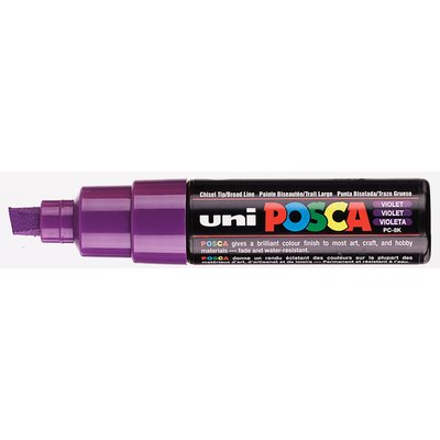 Paintmarker Uni POSCA PC8K breed schuin paars
