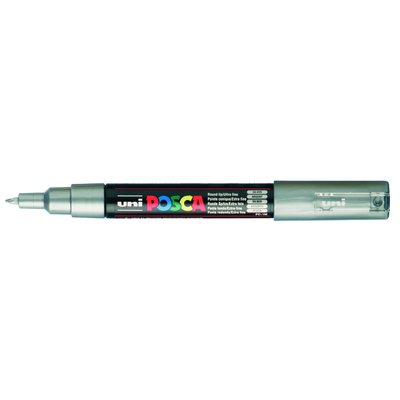 Paintmarker Uni POSCA PC1MC extra fijn zilver