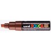 Paintmarker Uni POSCA PC8K breed schuin bruin foto