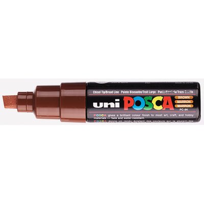 Paintmarker Uni POSCA PC8K breed schuin bruin