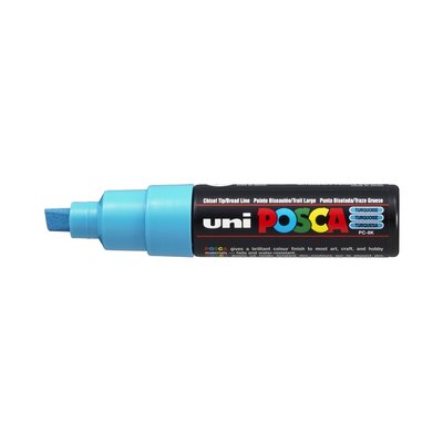 Paintmarker Uni POSCA PC8K breed schuin fluor turquoise