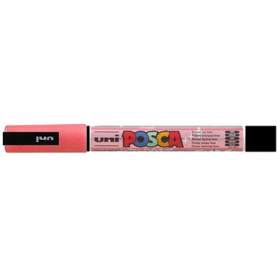 Paintmarker Uni POSCA PC3M fijn glitter rood