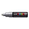 Paintmarker Uni POSCA PC8K breed schuin zilver foto
