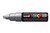 Paintmarker Uni POSCA PC8K breed schuin zilver