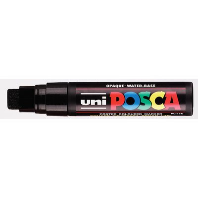 Marqueur peinture Posca PC17K Extra Large rectangulaire noir
