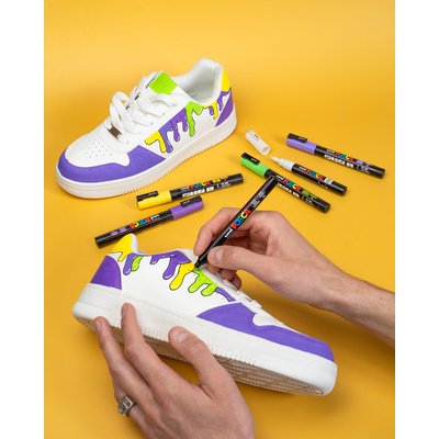Paintmarker Uni POSCA PC1MC extra fijn leisteengrijs