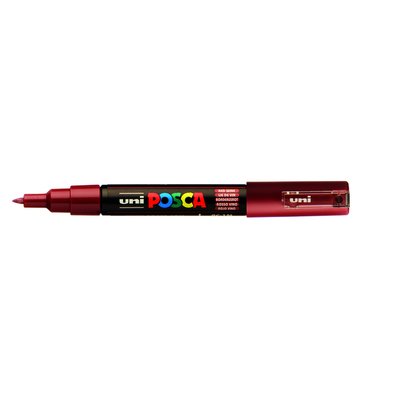 Paintmarker Uni POSCA PC1MC extra fijn wijnrood
