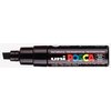 Paintmarker Uni POSCA PC8K breed schuin zwart foto