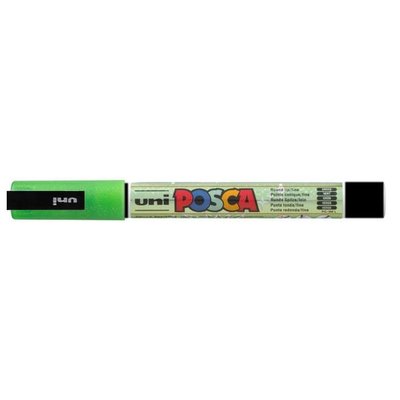 Paintmarker Uni POSCA PC3M fijn glitter donkergroen