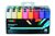 Paintmarker Uni POSCA PC8K breed schuin assorti set à 16 stuks