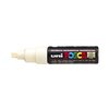 Paintmarker Uni POSCA PC8K breed schuin ivoor photo