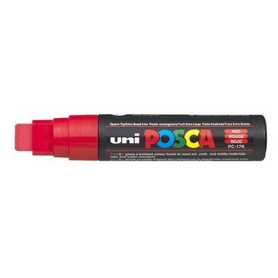 Marqueur peinture Posca PC17K Extra Large rectangulaire rouge