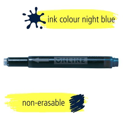Cartouche d'encre Online Combi bleu nuit boîte 5 pièces