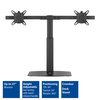 Monitorarm ACT office gasveer crossbar 2 schermen foto