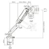 Monitorarm ACT office met gasveer 1 scherm foto