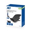 Laptopstandaard ACT 6 standen 4-p hub foto