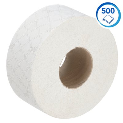 Toiletpapier Scott Essential jumbo 2-laags 200m wit 8614