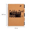 Projectboek Pukka Pad Kraft A4 lijn 5-tabs 200 pagina's 80gr foto