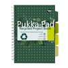 Carnet de projets Pukka Pad Recycled B5 ligné 4 intercalaires 200 pages 80g vert Photo