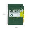 Carnet de projets Pukka Pad Recycled B5 ligné 4 intercalaires 200 pages 80g vert Photo