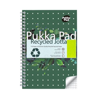 Notitieboek Pukka Pad Jotta A5 ruit 5x5mm 110 pagina's 80gr groen