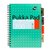 Projectboek Pukka Pad Metallic B5 lijn 4-tabs 200 pagina's 80gr groen