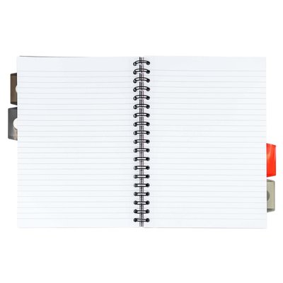 Projectboek Pukka Pad Metallic B5 lijn 4-tabs 200 pagina's 80gr groen