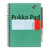 Projectboek Pukka Pad Metallic A4 lijn 5-tabs 200 pagina's 80gr groen foto