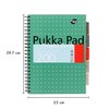Projectboek Pukka Pad Metallic A4 lijn 5-tabs 200 pagina's 80gr groen foto