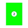 Etiquette Rillprint 210x148mm vert fluo 200 étiquettes Photo