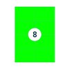 Etiket Rillprint 105x74mm fluorgroen 800 etiketten foto