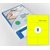 Etiket Rillprint 105x74mm fluorgeel 800 etiketten