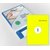 Etiket Rillprint 210x297mm fluorgeel 100 etiketten