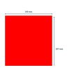 Etiket Rillprint 210x297mm fluorrood 100 etiketten foto
