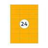 Etiquette Rillprint 70x37mm orange fluo 2400 étiquettes Photo