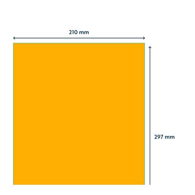 Etiket Rillprint 210x297mm fluororanje 100 etiketten