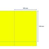 Etiket Rillprint 105x148mm fluorgeel 400 etiketten foto