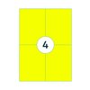 Etiket Rillprint 105x148mm fluorgeel 400 etiketten foto