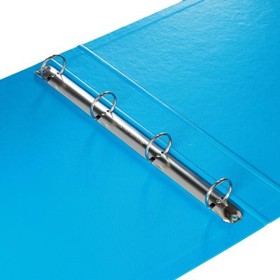 Classeur Esselte VIVIDA A4 4 anneaux méc-O 25mm PP bleu