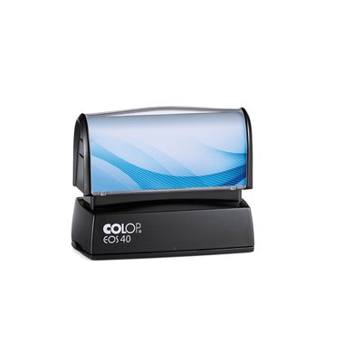 Tekststempel Colop EOS 40 flashtechnologie met stempelplaat
