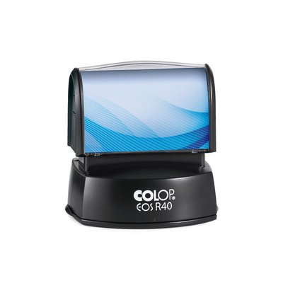 Tekststempel Colop EOS R 40 flashtechnologie met stempelplaat
