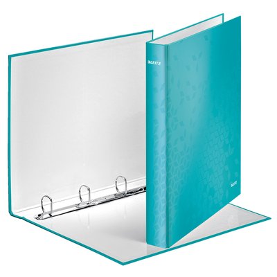 Classeur Leitz WOW A4 maxi 4 anneaux méc-D 25mm menthe