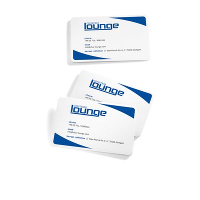 Cartes de visite Sigel 85x55mm uni 225g coins arrondis blanc 100 pièces