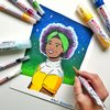 Olie- en Acrylblok edding 30010 A4 10 vel 300 gram wit foto