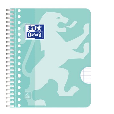 Bloc de cours Oxford School A5+ ligné 17 perf 160 pages 80g pastel assorti 3 pièces