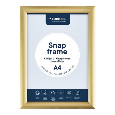 Cadre clipsable Europel A4 25mm or